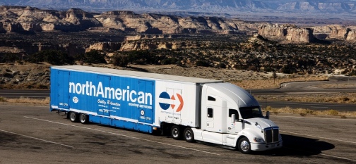 Commercial moving truck by Oakley relocation