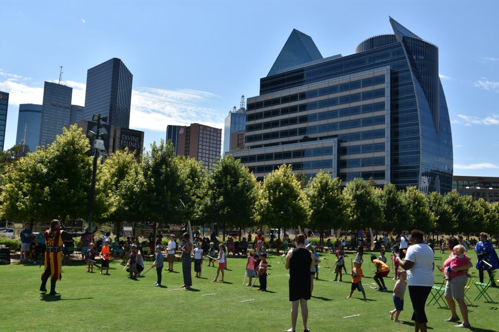 Klyde Warren Park in Dallas, Texas, as seen on Sep 17, 2016.