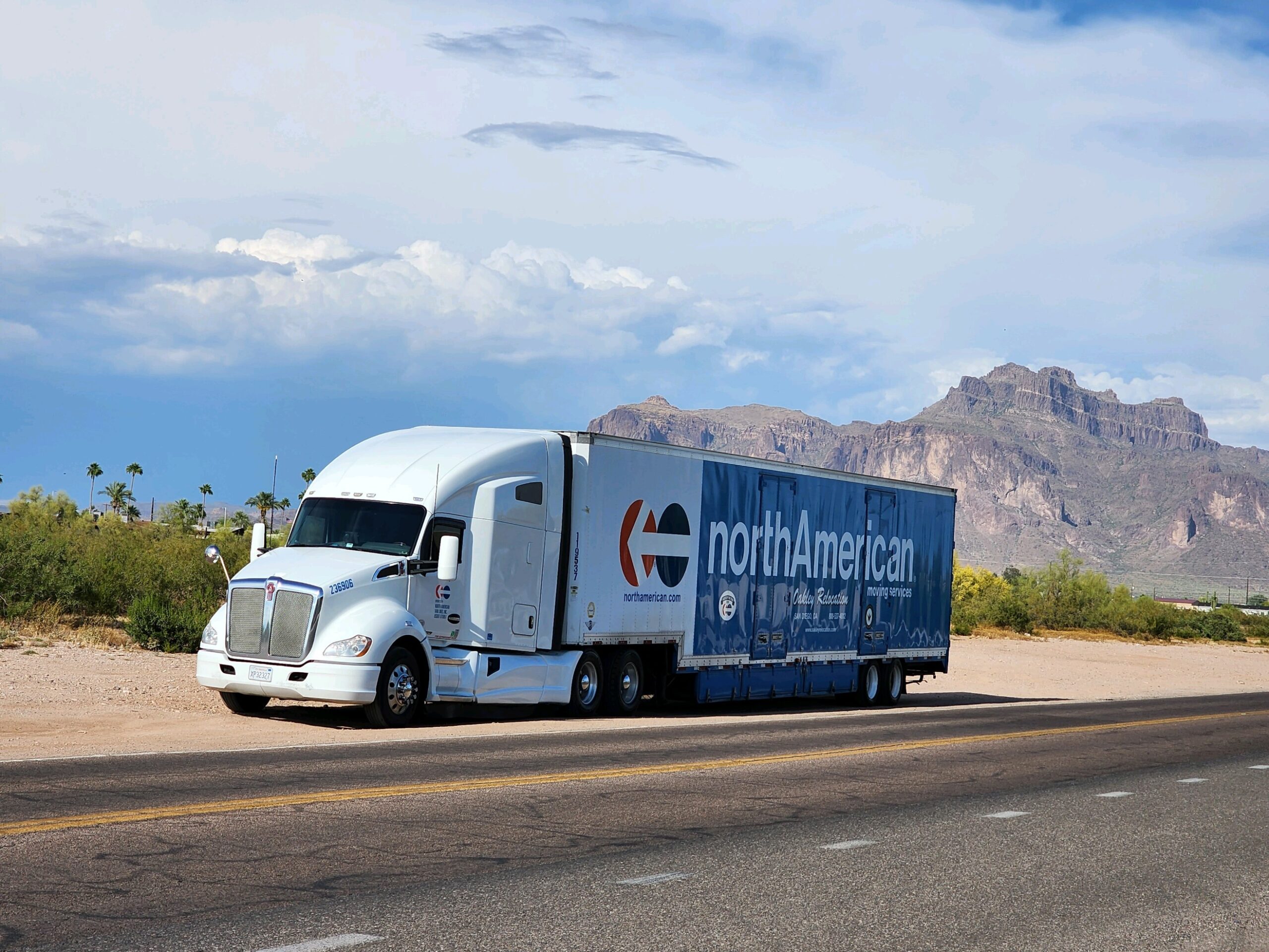 moving Truck by Oakley Relocation on usa road