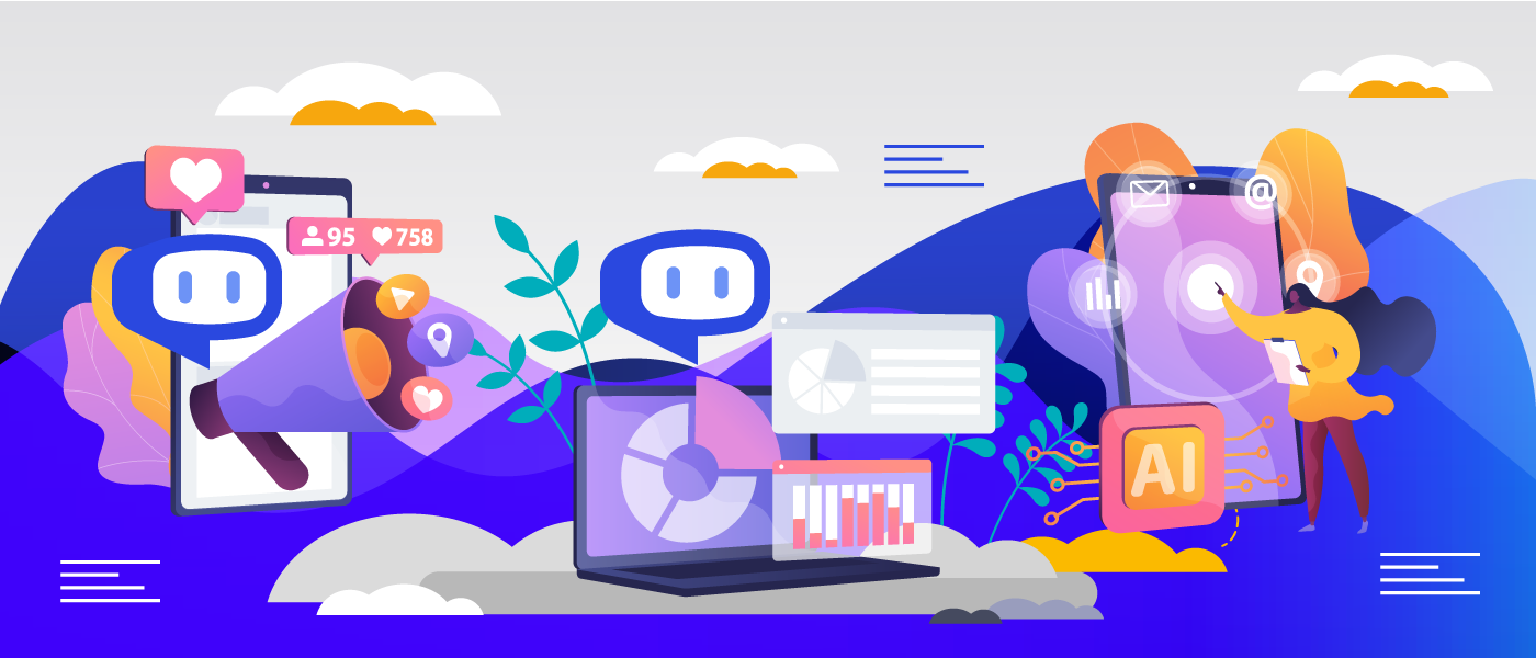 business growth with AI animation