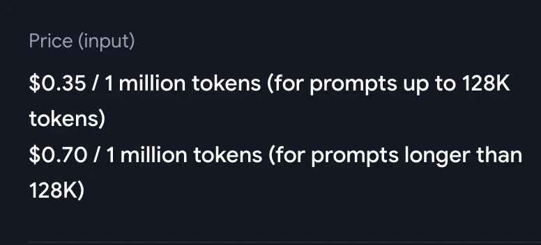 Preço do Gemini