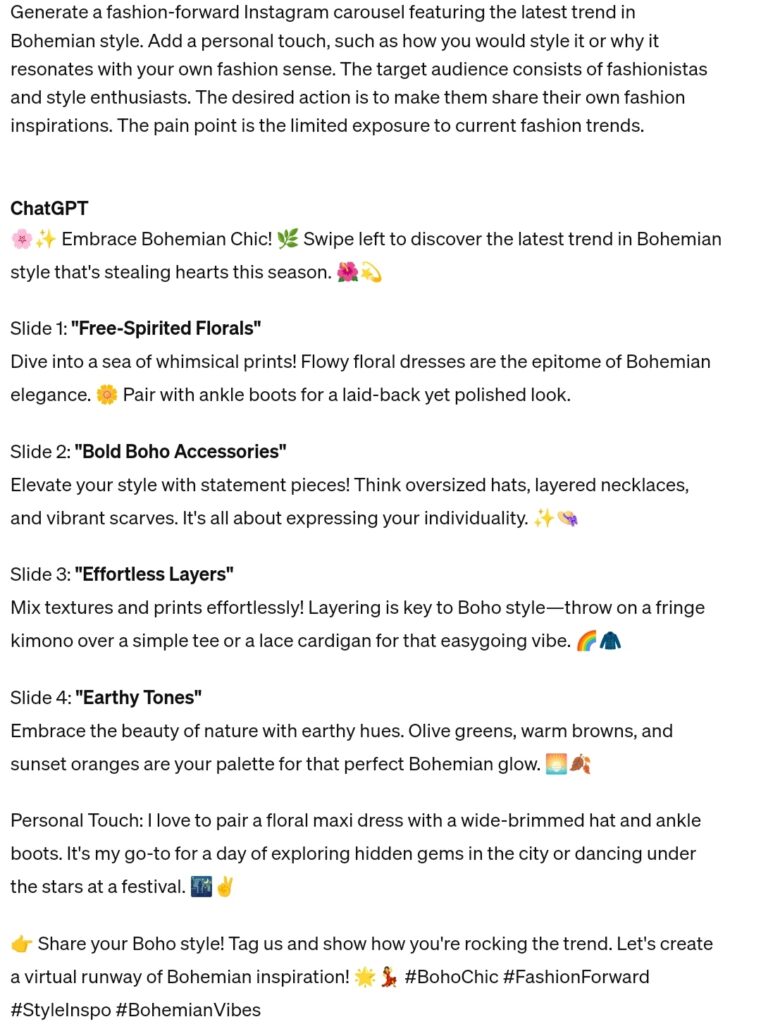 ai prompts for social media