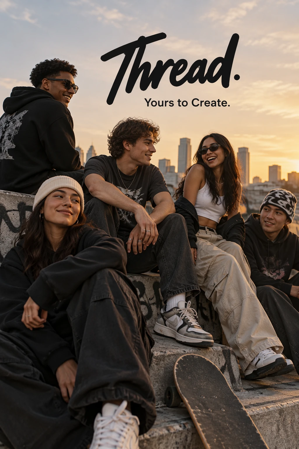 OpenAI Exemple de publicité streetwear officielle Thread généré par GPT Image 2.5 Sunburst