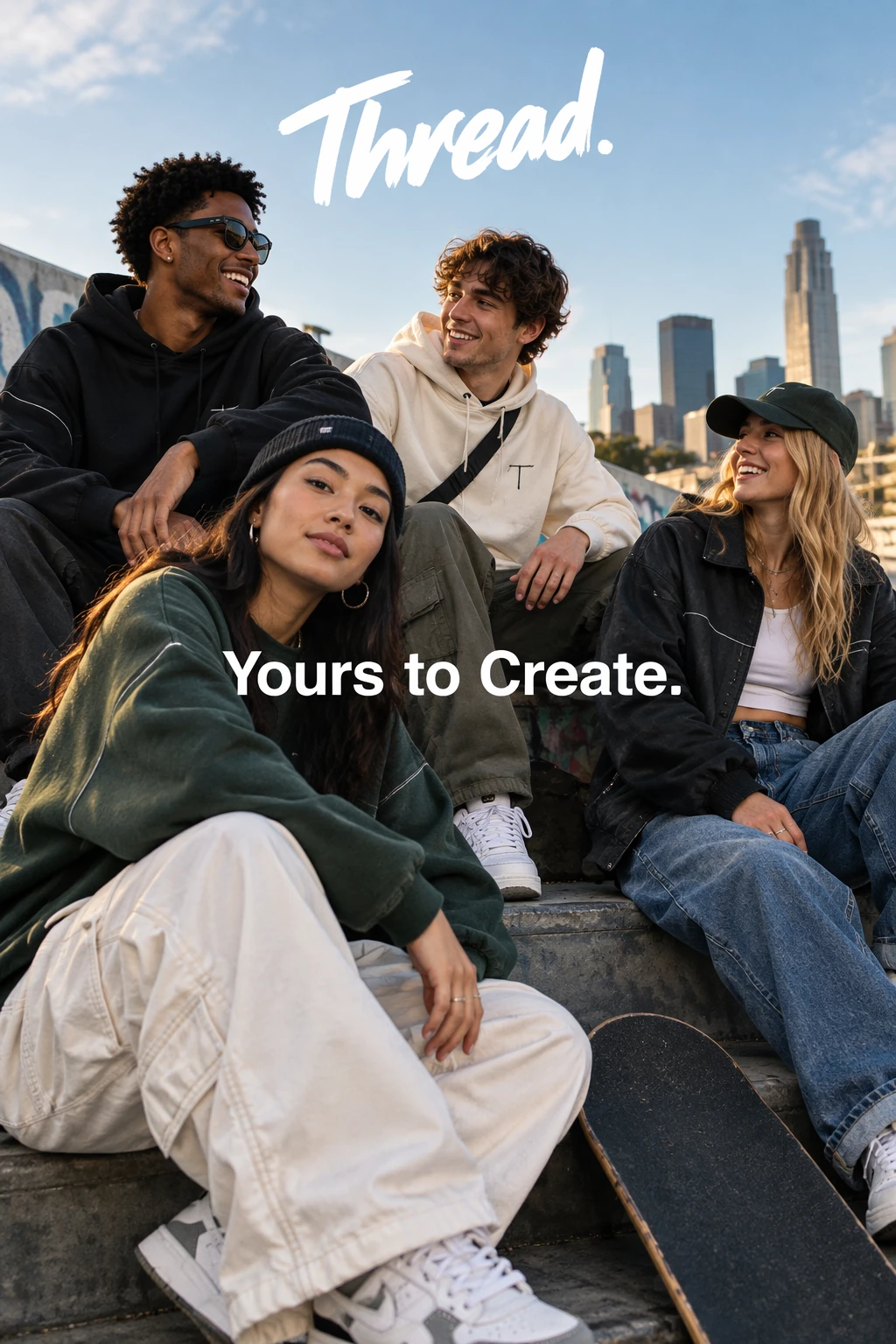 OpenAI Exemple de publicité streetwear officielle Thread généré par GPT Image 2.5 Flare